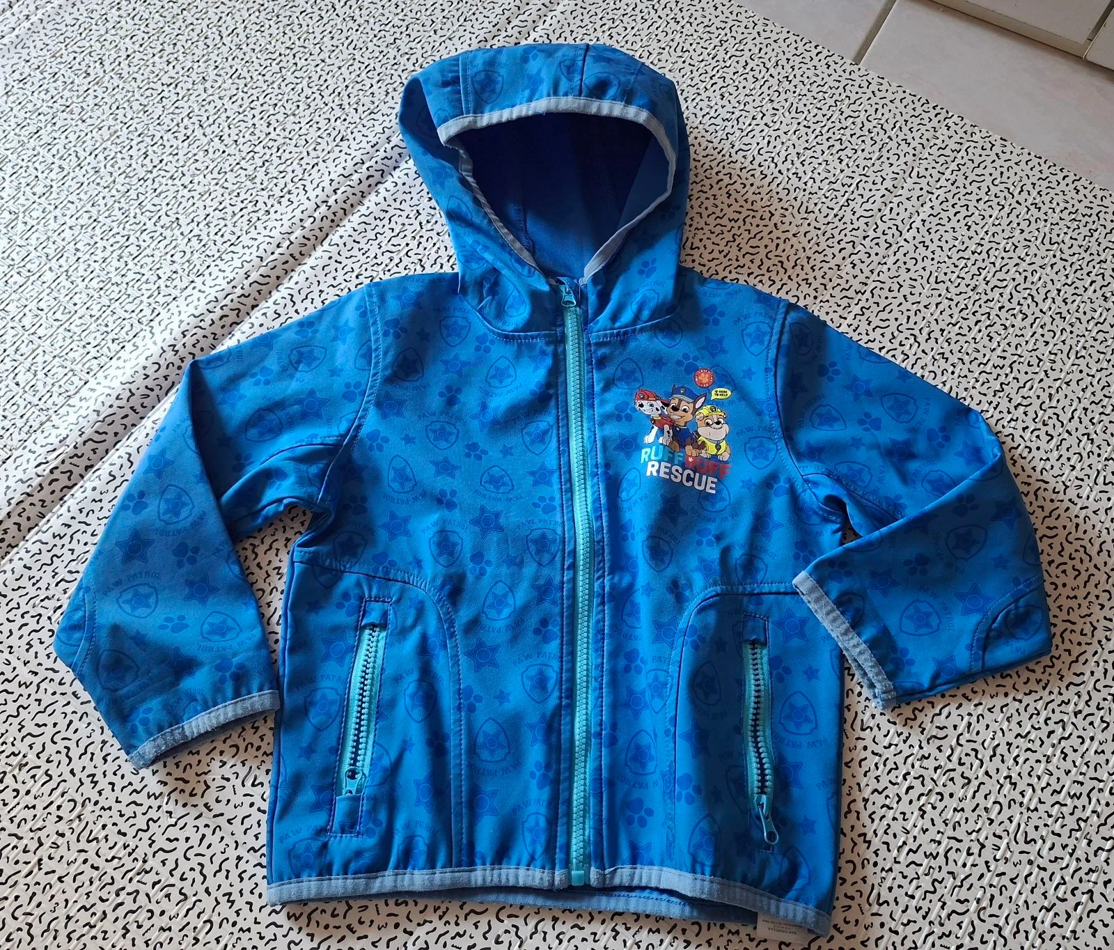 Veste softshell Pat' Patrouille bleue 4 ans (104 cm) à capuche